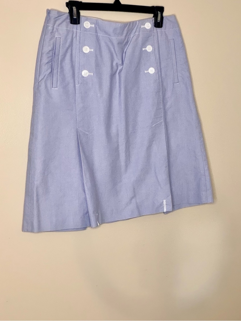 Talbots Light Blue Shirt with Subtle Stripe Lining